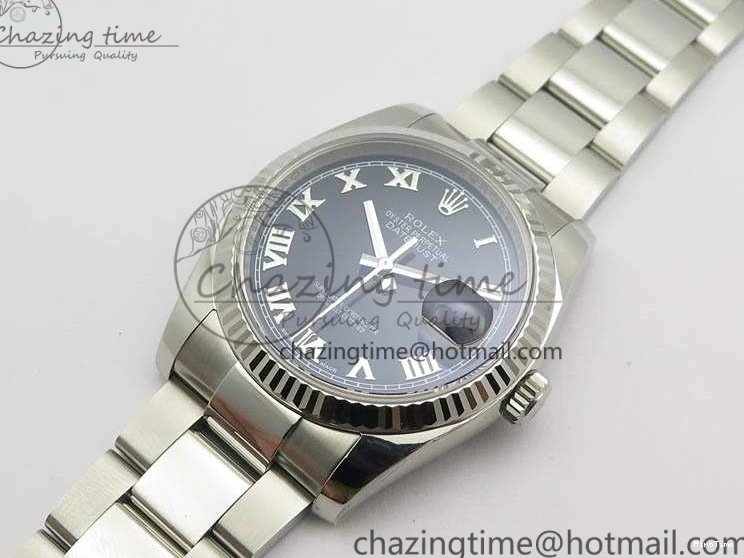 MiroTime 0501 Functional DateJust 36mm SS 116234 ARF 1:1 Best Edition Black Roman Dial On 904L SS Oyster Bracelet SA 3570